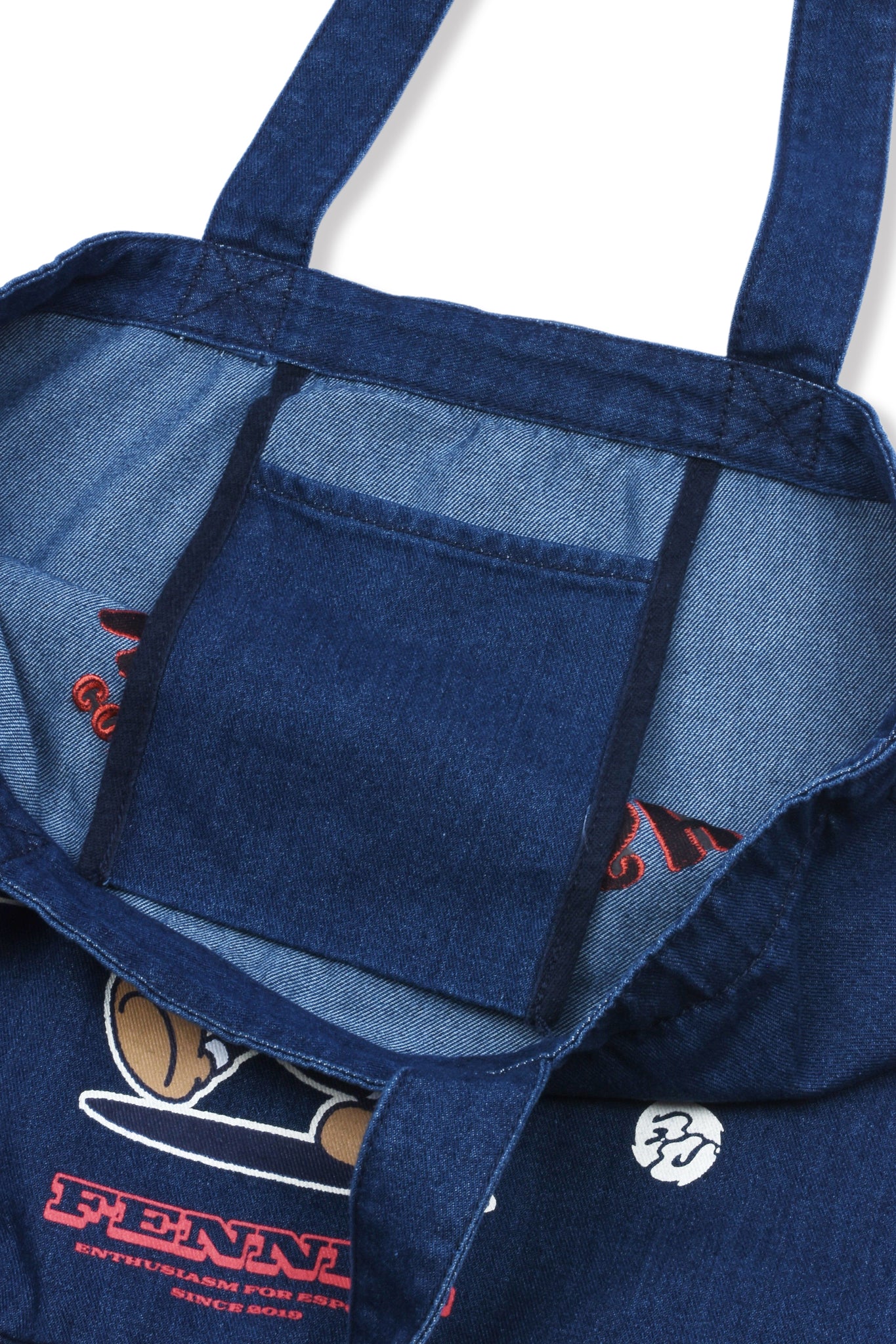 KENTSUMESHI EMBROIDERY DENIM BAG