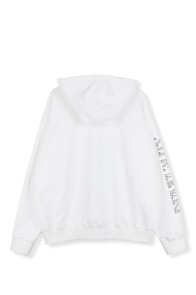 PRINTED HOODIE / WHITE