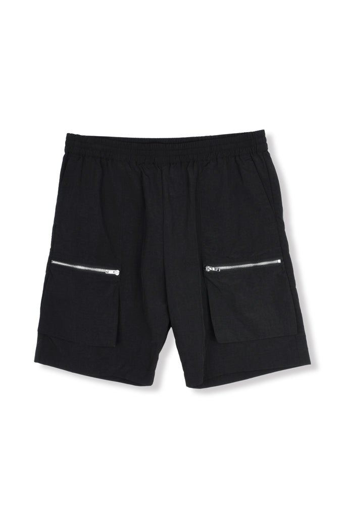 ZIPPED NYLON SHORTS