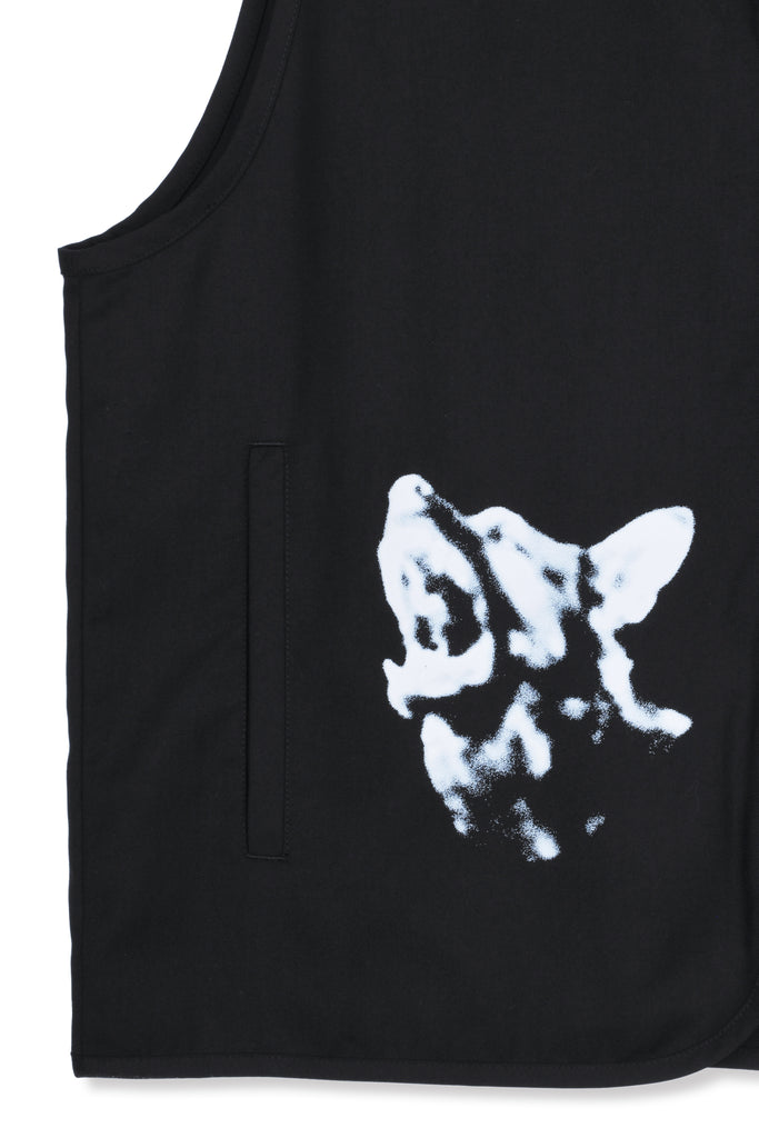 PRINTED ZIP-UP VEST