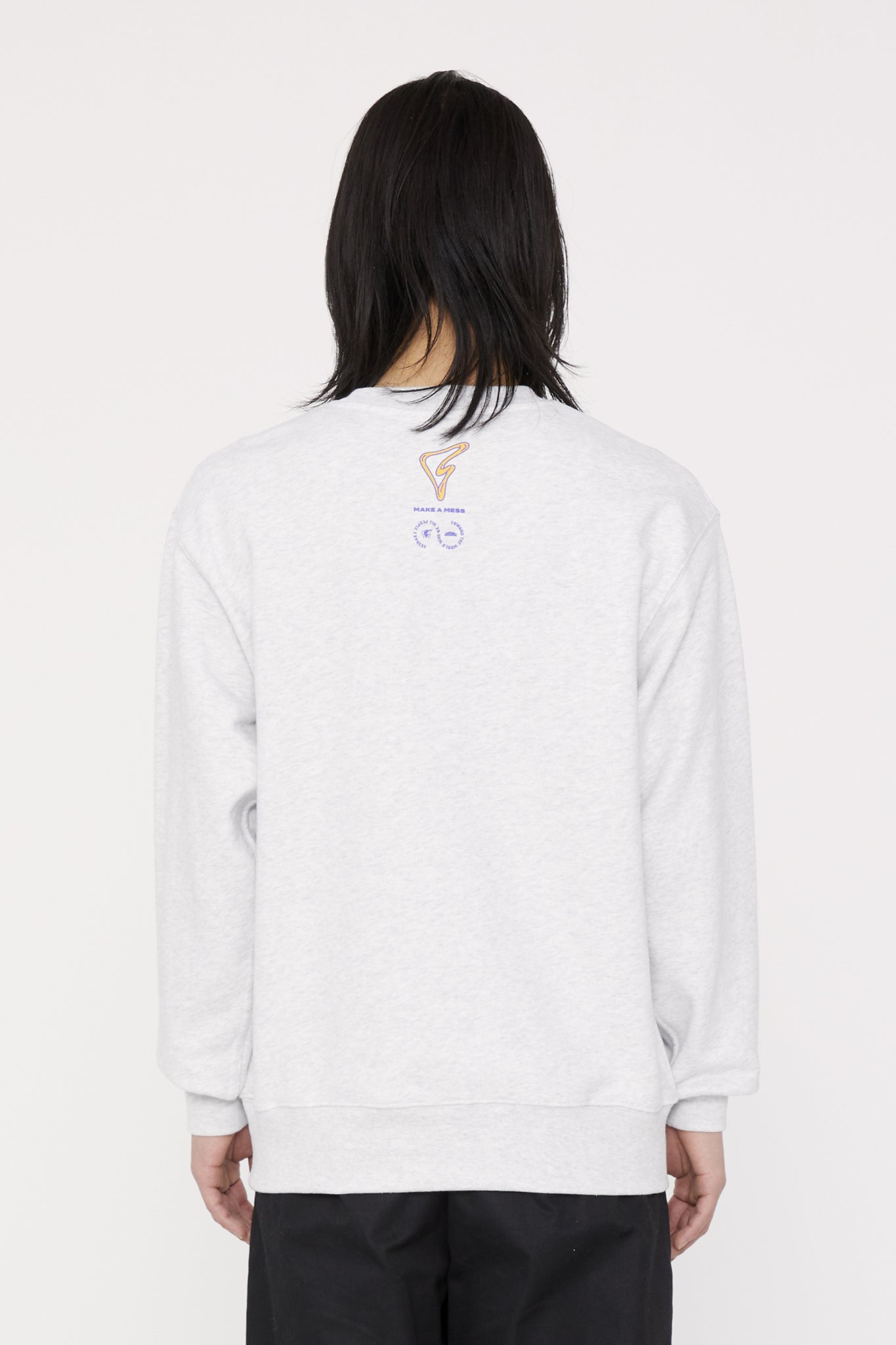 MESS LOGO SWEAT GREY