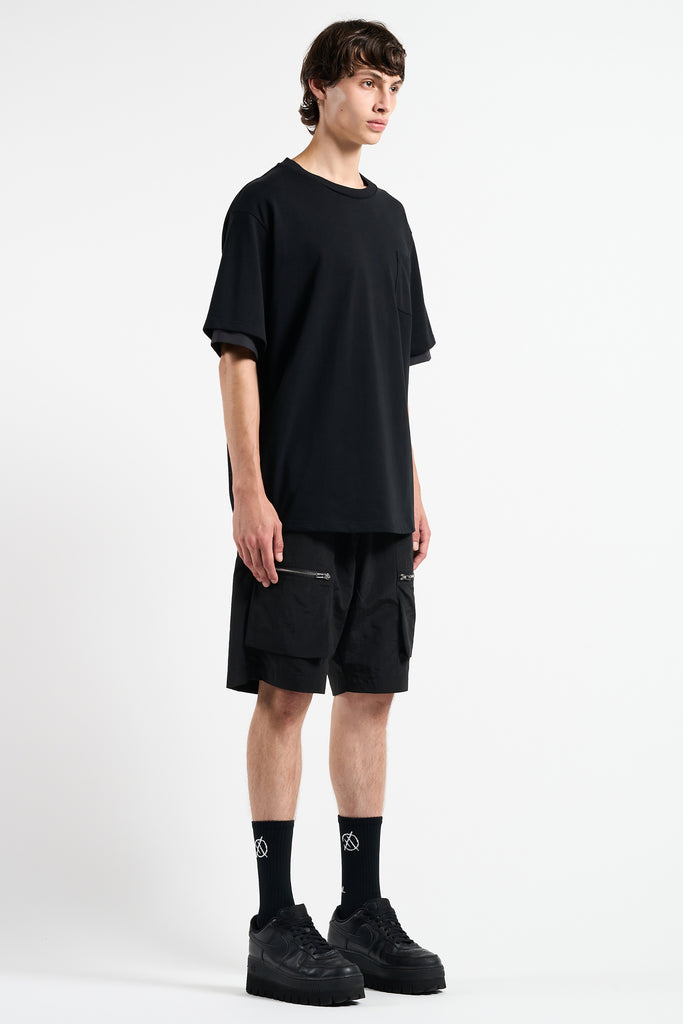 SHIRT LAYERED T-SHIRTS BLACK