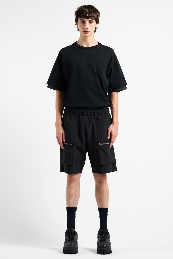 ZIPPED NYLON SHORTS