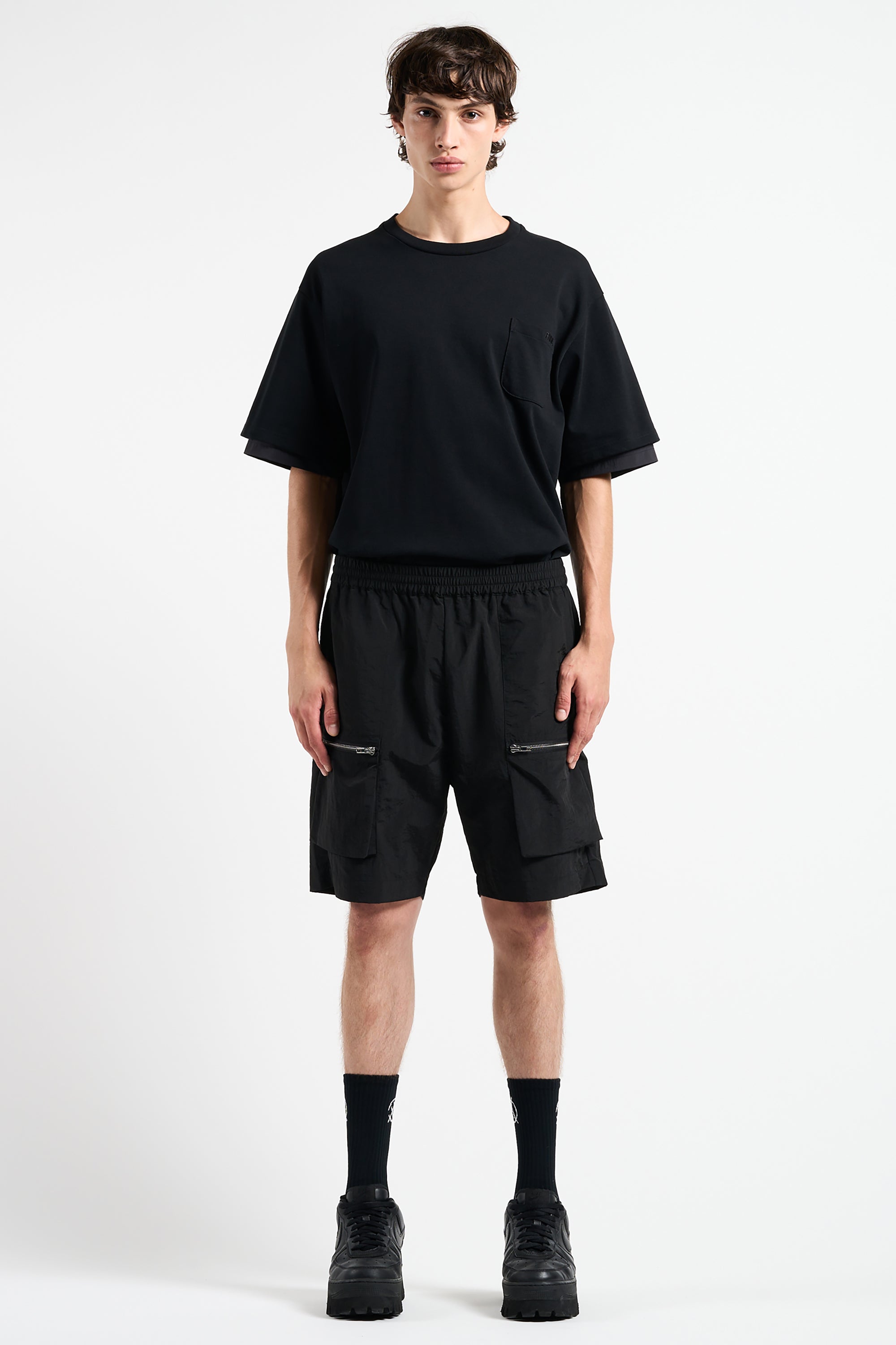 ZIPPED NYLON SHORTS – FENNEL OFFICIAL EC STORE
