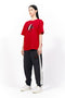 STATEMENT PRINTED T-SHIRT/RED