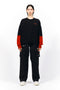 SWICHING KNIT SWEATER