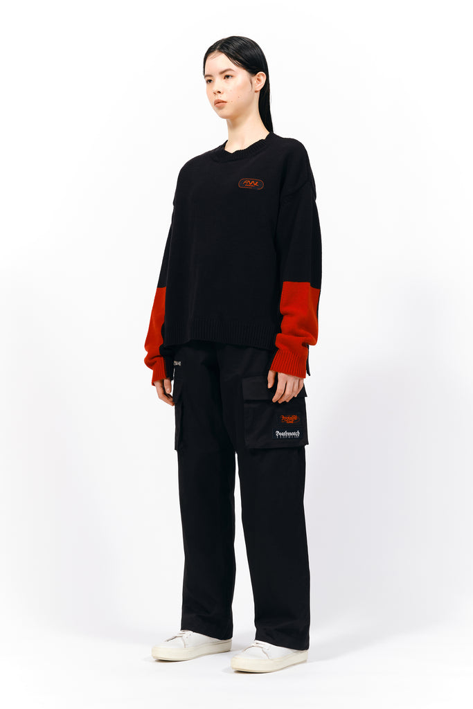 SWICHING KNIT SWEATER