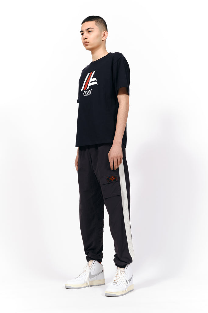 STATEMENT PRINTED T-SHIRT/BLACK
