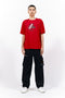 STATEMENT PRINTED T-SHIRT/RED
