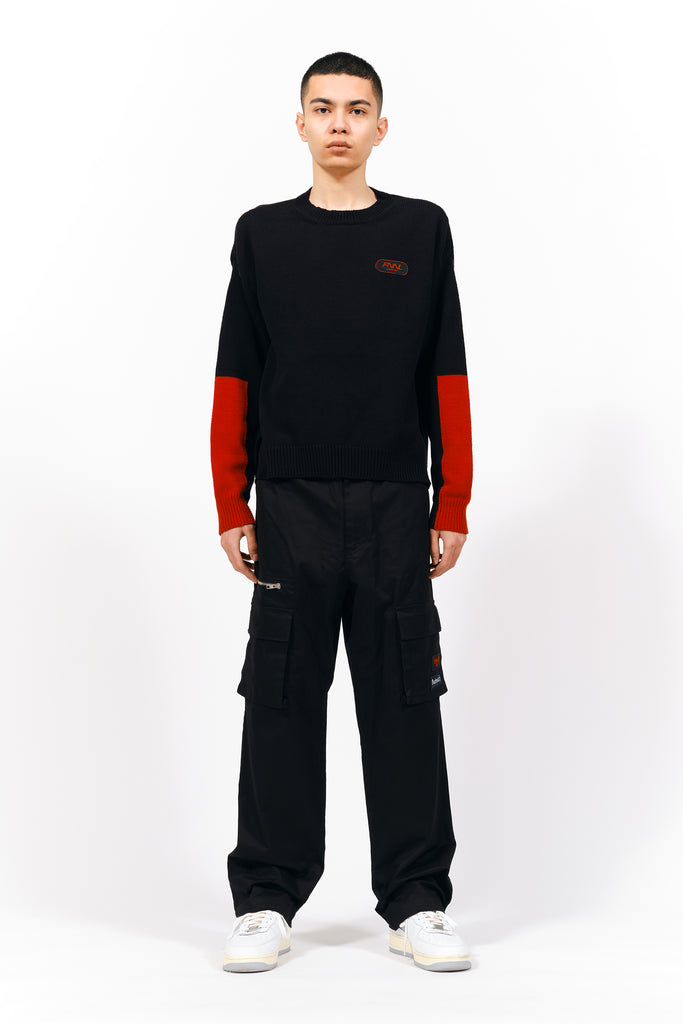 SWICHING KNIT SWEATER