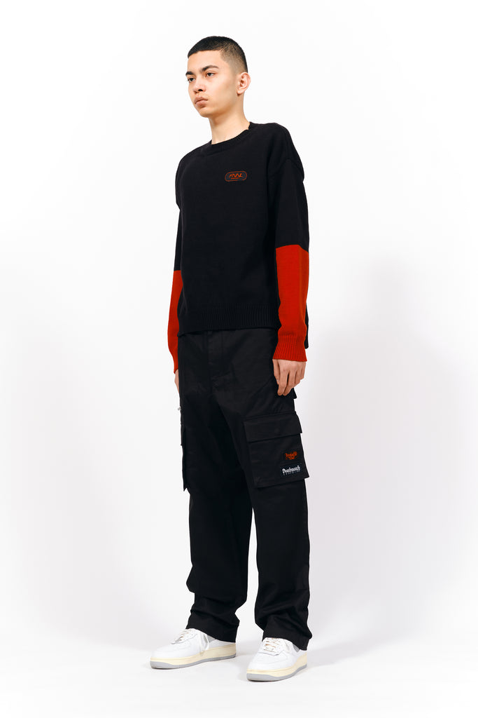 SWICHING KNIT SWEATER