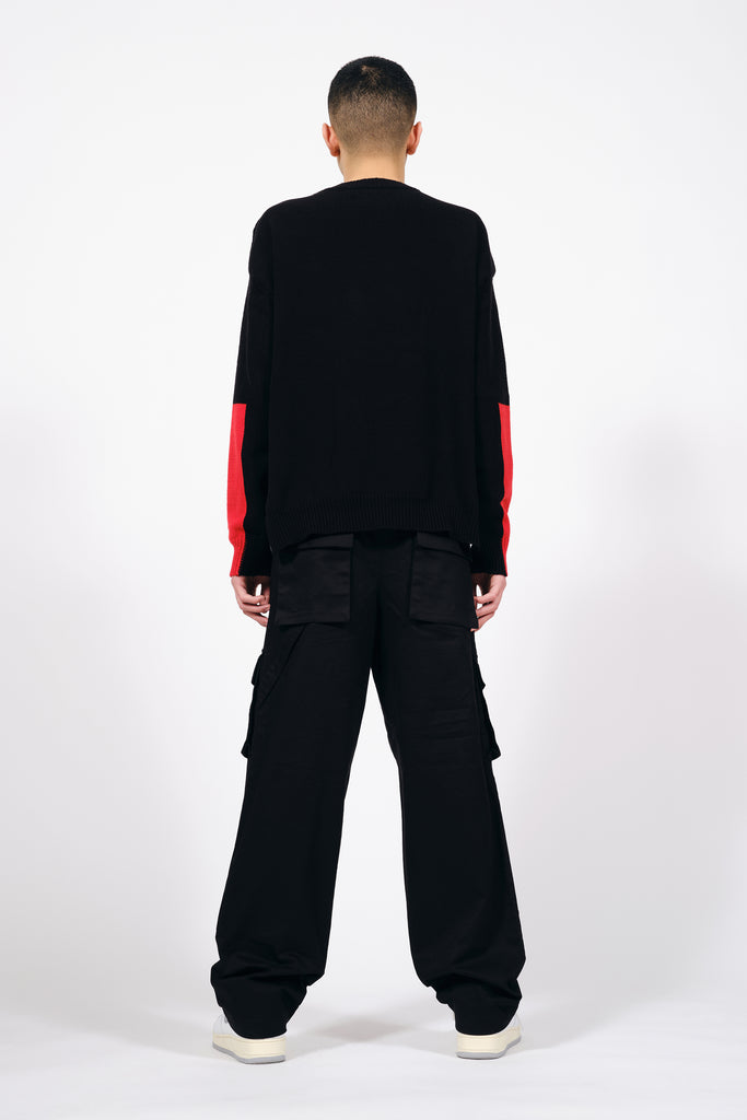 SWICHING KNIT SWEATER