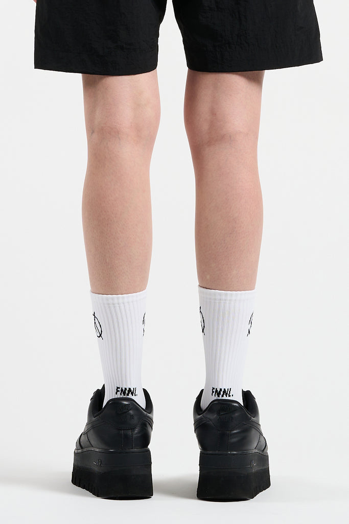 LOGO SOCKS WHITE