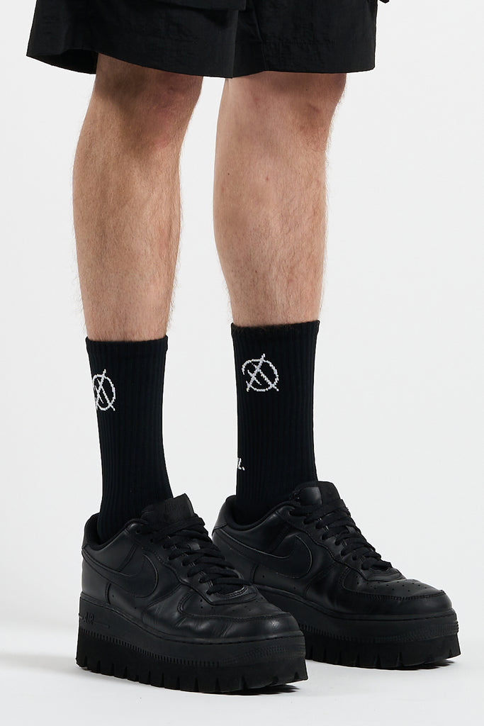 LOGO SOCKS BLACK