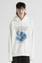 PRINTED HOODIE / WHITE