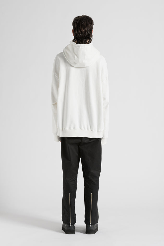 PRINTED HOODIE / WHITE