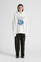 PRINTED HOODIE / WHITE