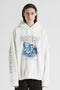 PRINTED HOODIE / WHITE