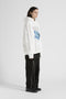 PRINTED HOODIE / WHITE